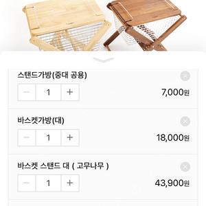 나두 캠핑 와이어바스켓 스탠드 대+ 바스켓가방+ 스탠드가방+바스켓상판+무인앙품 와이어바스켓 4호 판매합니다.