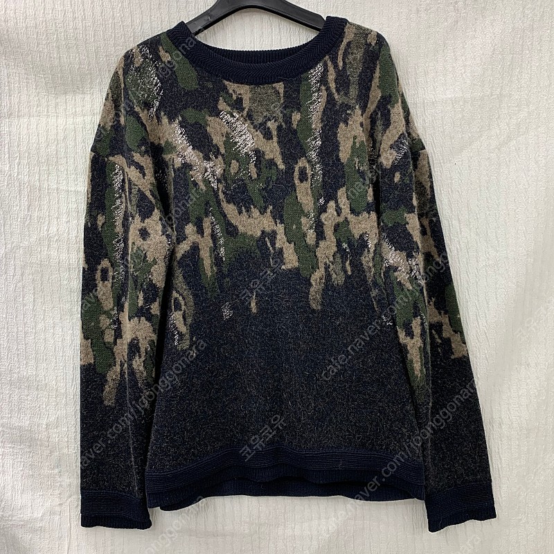 시스템 카모 알파카 니트