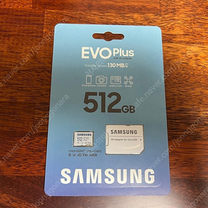 삼성 EVO Plus 마이크로SD 메모리카드 512GB 판매합니다.