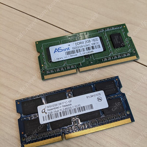 외산 노트북 메모리 DDR3 2GB 2개