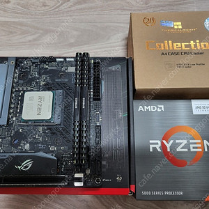 5800X3D + ASUS B550-I STRIX + 커세어 벤전스 LPX 16기가 램 팝니다