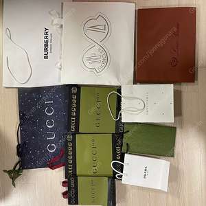 명품 쇼핑백 10개
