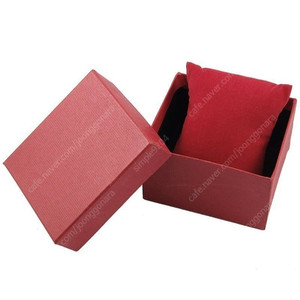 NEW 2pcs 빨강색 시계 케이스+쿠션 선물 수납 상자 포장 박스 소품 팔찌 대량