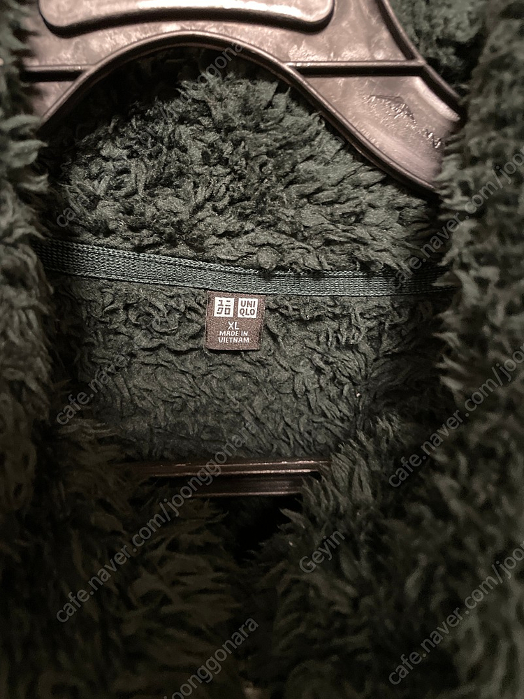 유니클로 후리스 다크그린--1