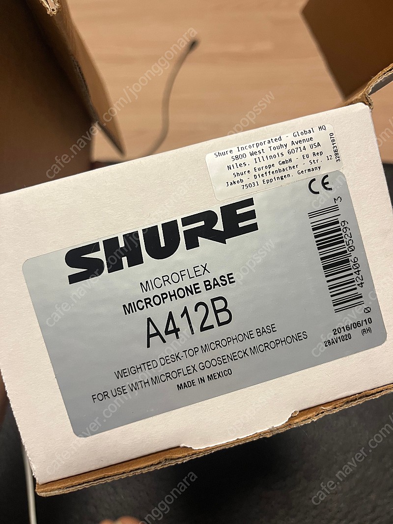 슈어 SHURE A412B 마이크 베이스 새상품 오디오/홈시어터 중고나라