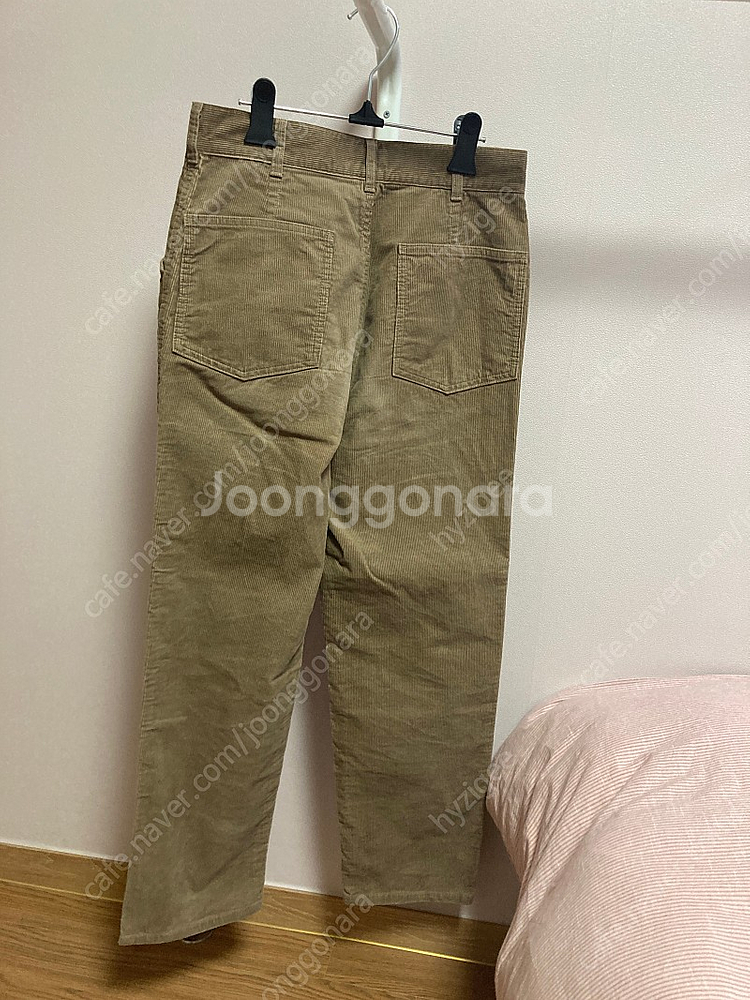 유니클로U 코듀로이 레귤러피트 스트레이트 팬츠 브라운,...--1