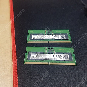 삼성전자 노트북용 메모리 ddr5 8gb 4800 2개 일괄 저렴하게 판매합니다.