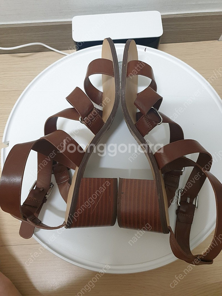 스트랩 통굽 샌들--2