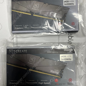 팀그룹 ddr4 t-create 32x2 64기가 2개 (128GB)판매합니다.