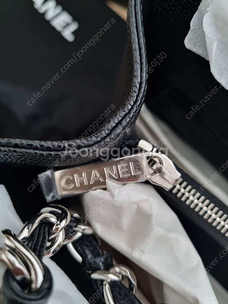 샤넬그랜드샤핑 은장 새상품--3