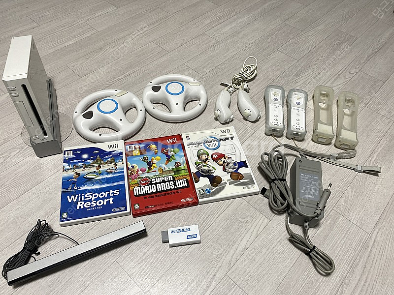 닌테도위 wii 2인용 마리오브라더스, 마리오카트, 위...--0