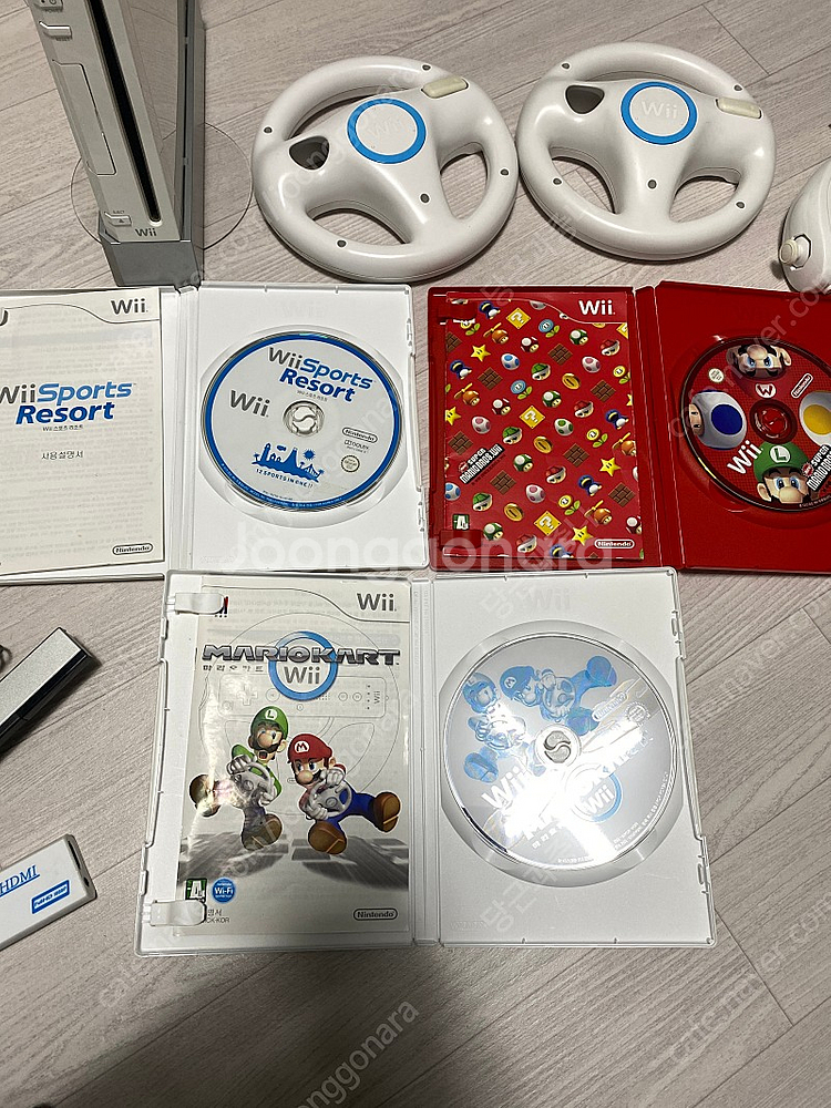 닌테도위 wii 2인용 마리오브라더스, 마리오카트, 위...--1