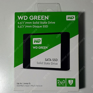 WD GREEN SSD 240GB 미개봉 새상품 판매합니다.