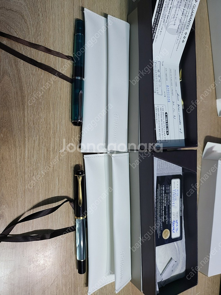 펠리칸 m200 그린마블 알리 3구 빨강파우치--1