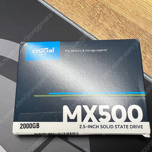 SSD MX500 2TB 미개봉 새제품 택포 (2.5인치 2테라)