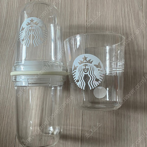스타벅스 쉐이커 + 글라스 세트 / 스타벅스 유리컵 (미사용 새제품)