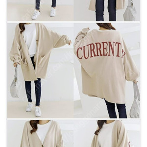 [미착용] 올봄 여리여리 가능한 쭈리 면 완전벌룬나염 가디건 Beige color