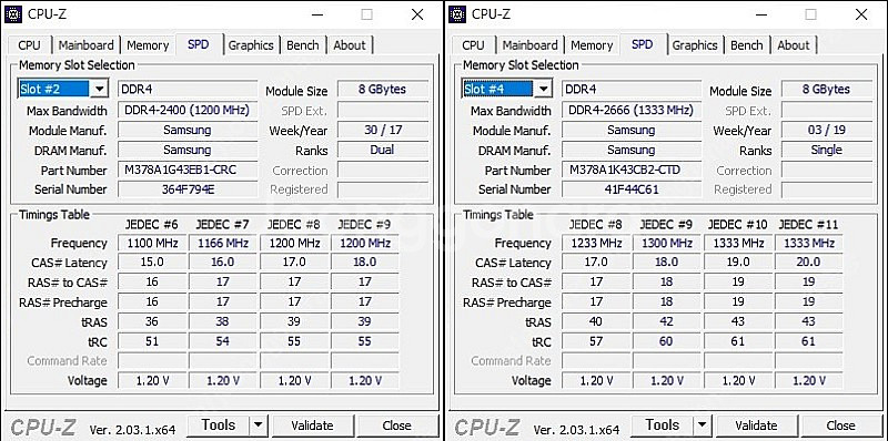 ddr4 8gb 2개 팝니다--2