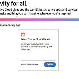 Adobe creative cloud 3개월권 팝니다.