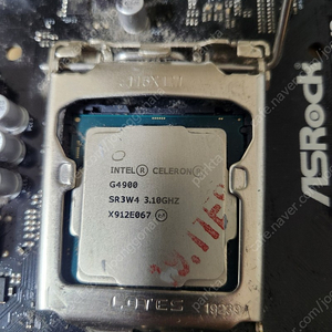 cpu g4900(8세대) 보드 h310 메모리 ddr4 12g 세트 일괄 판매