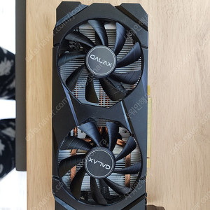 갤럭시 GALAX 지포스 RTX 2060 BLACK D D6 6GB 중고 팝니다.