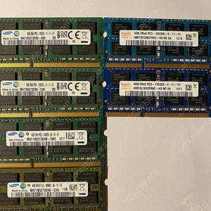 노트북 DDR3램 4G 삼성 10600s / 하이닉스 10600s