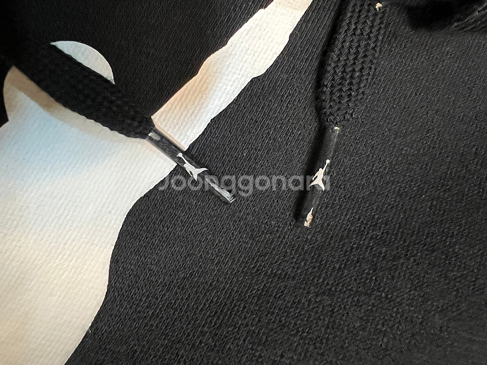 95-100 블랙 나이키 조던 후드티--1