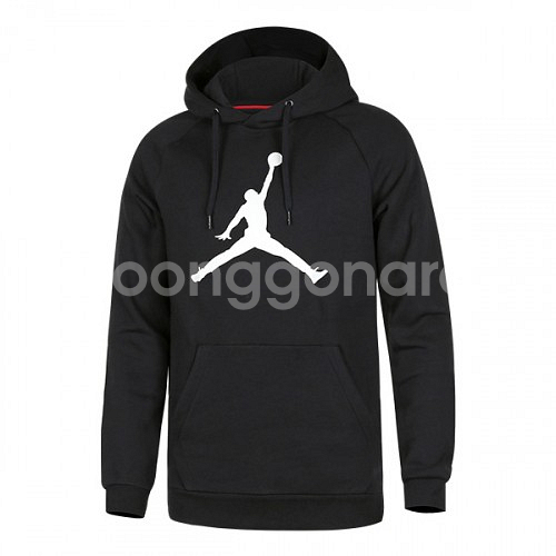 95-100 블랙 나이키 조던 후드티--4