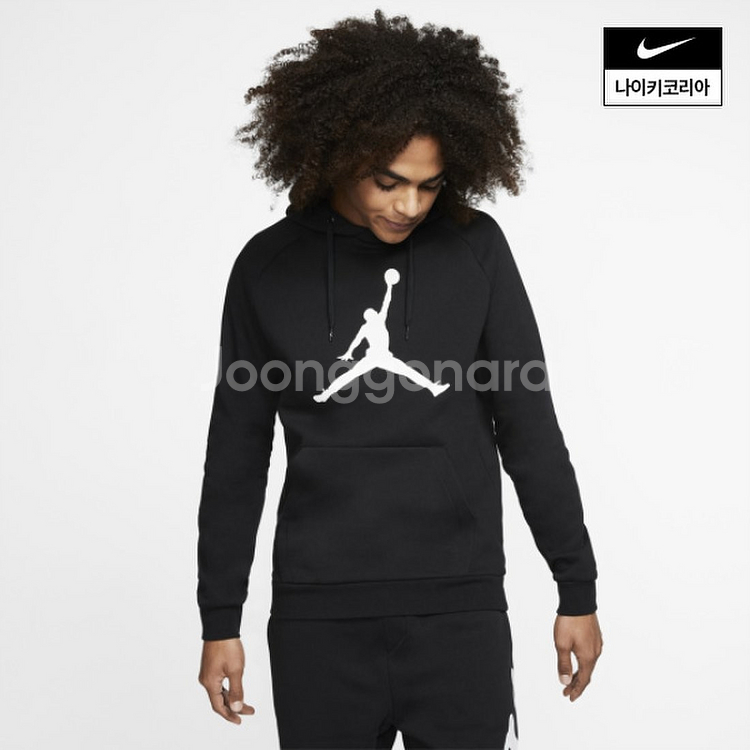95-100 블랙 나이키 조던 후드티--5