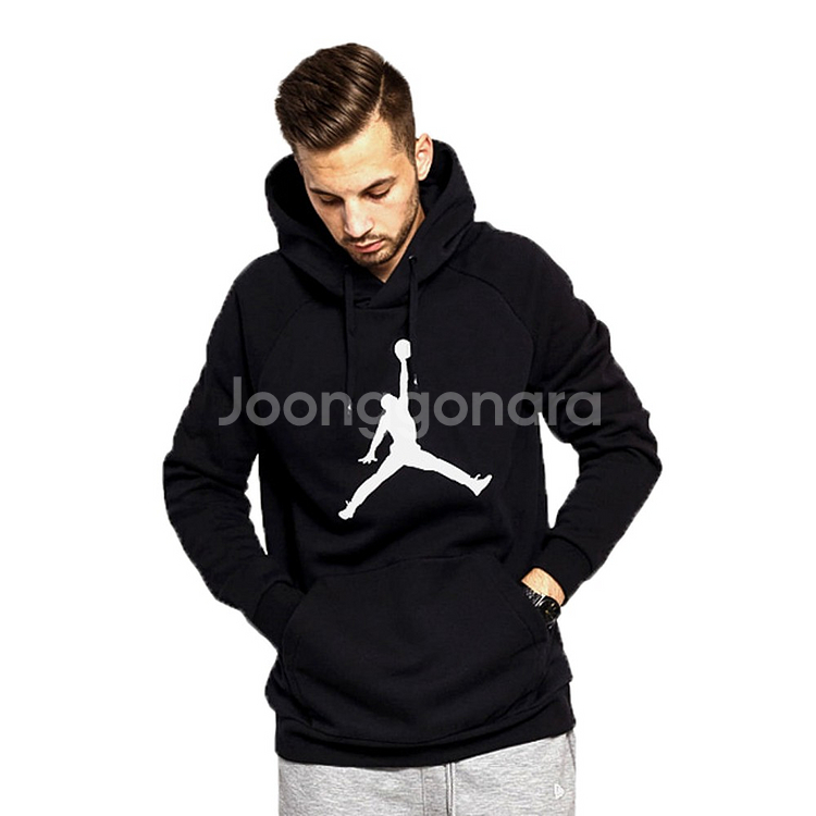 95-100 블랙 나이키 조던 후드티--6