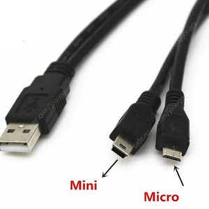 USB 2.0단자 to 미니 5핀 단자 & 마이크로 5핀 단자