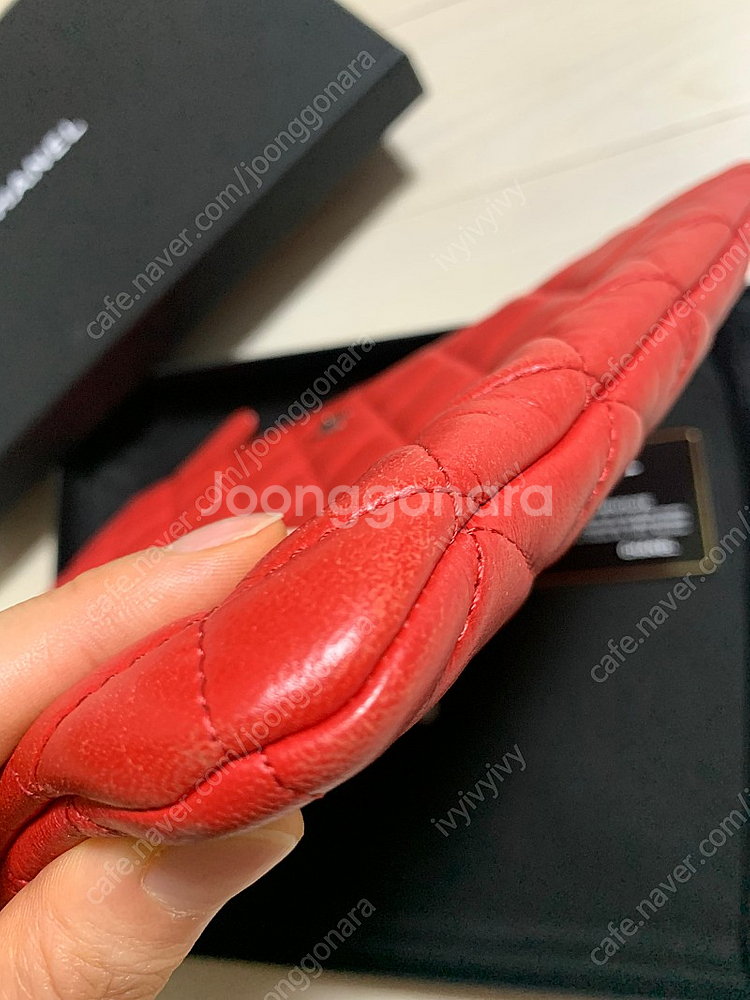 샤넬 샤넬클러치 뉴미듐 레드--3