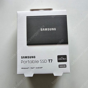 삼성 포터블 SSD T7 500GB(미개봉)