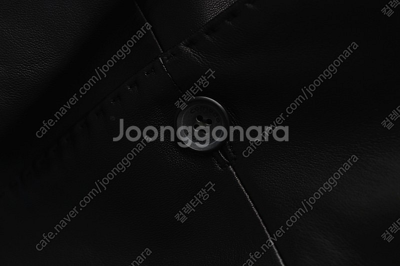 (코모도) 블랙 양가죽 블레이저 자켓--2