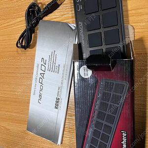 korg nano pad2 미디입력 나노패드2 팝니다.