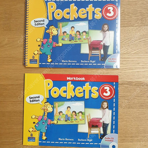 영어 유치원 교재 Pockets 3 (student book + workbook) 새상품 택포 15000원