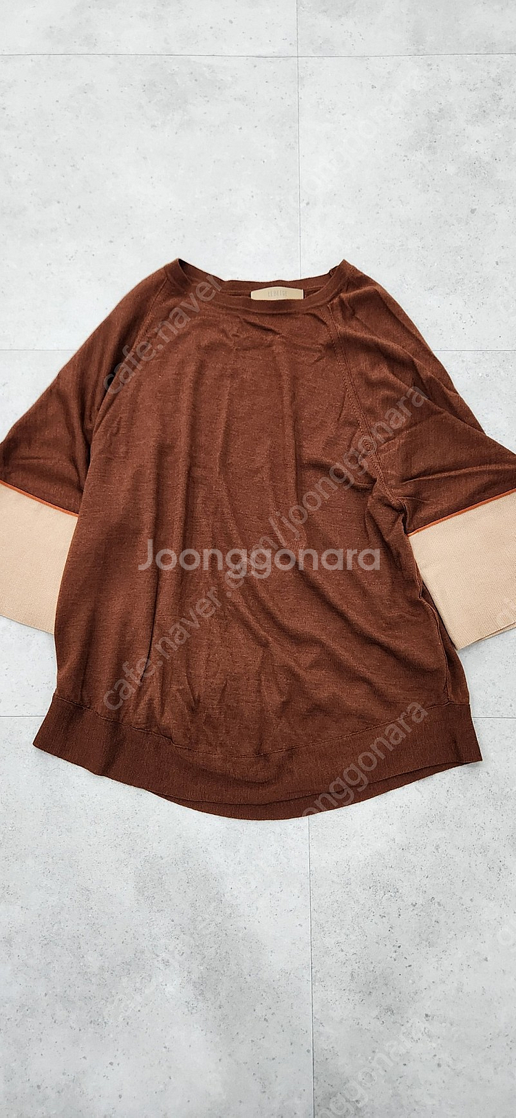 르베이지 트렌치, 니트--5