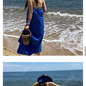 더름 Cotton strap long dress 구해요(블루)