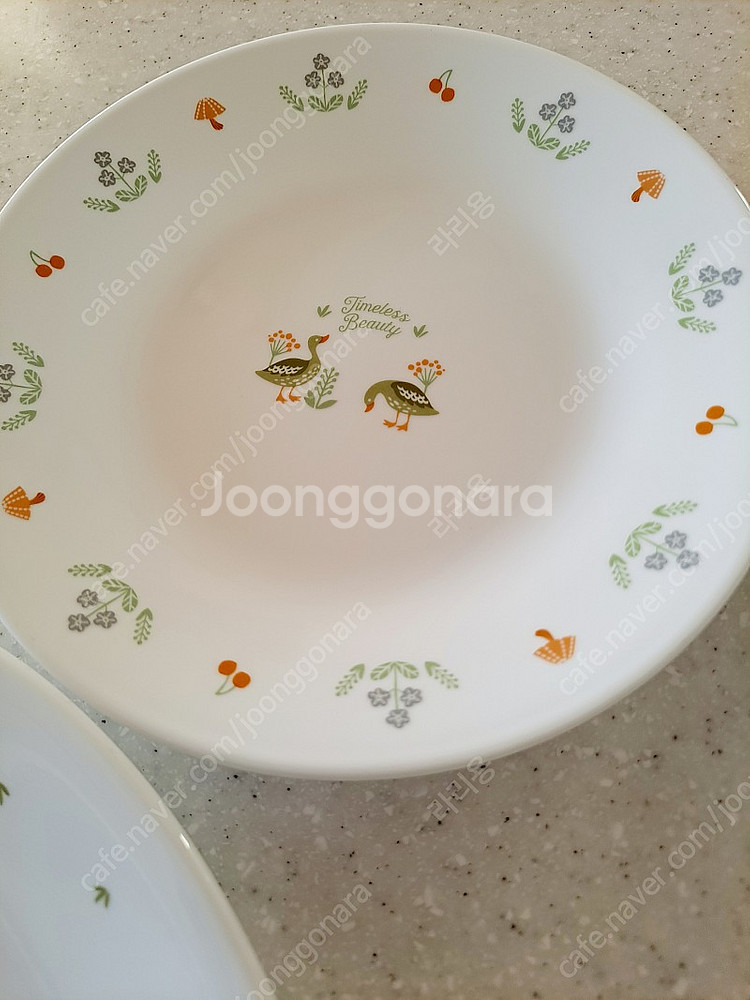 코렐 접시 4p--1