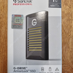 샌디스크 프로페셔널 지드라이브 G-drive Armorlock 외장 SSD 1tb