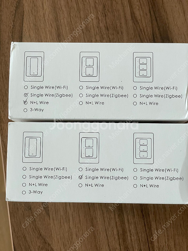 제미스마트 zigbee 벽스위치 2구 팝니다.--1