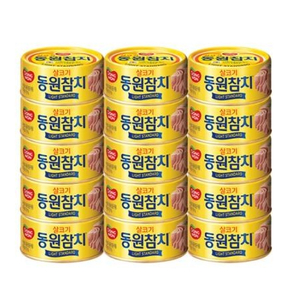 무료배송) 동원참치 85g x 15개 (라이트 스탠다드 살코기)