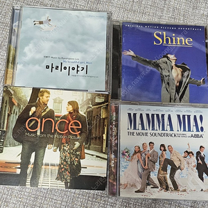 이루마 6집/김광민3집/영화 ost CD- 마리이야기, 샤인(Shine),원스(Once), 맘마미아(Mamma mia!)