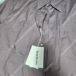 아크네 스튜디오 클래식 반팔셔츠 퍼플 오버핏 Acne Studios Classic Shirt in Dusty Purple 새상품