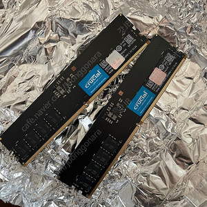 crucial 크루셜 ddr5 4800mhz 16GB *2 흑금치램