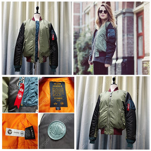 (정품) 팔라디움 알파인더스트리 콜라보 자켓 / Palladium x Alpha Industries / MA-1 자켓 / 항공점퍼 / 리버시블 / 거의 새거라 보셔도 / 남녀공용