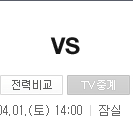 4월 1일 잠실 롯데 vs 두산 3루 네이비&오렌지 2연석 구합니다.