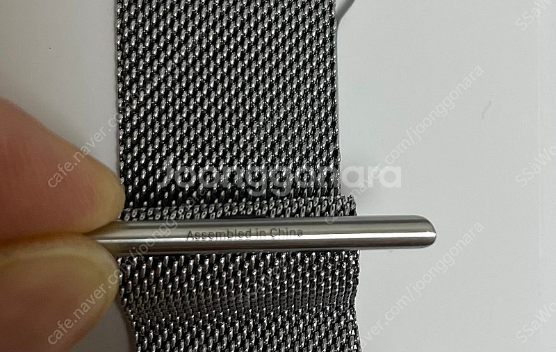 애플워치 정품 밀레니즈루프 44mm 실버--2