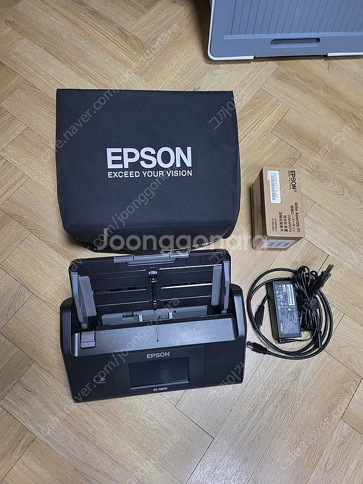 엡손 북스캐너 EPSON ES-580W + 커버 + 롤...--0
