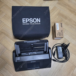 엡손 북스캐너 EPSON ES-580W + 커버 + 롤러 + HC-600(재단기) 판매